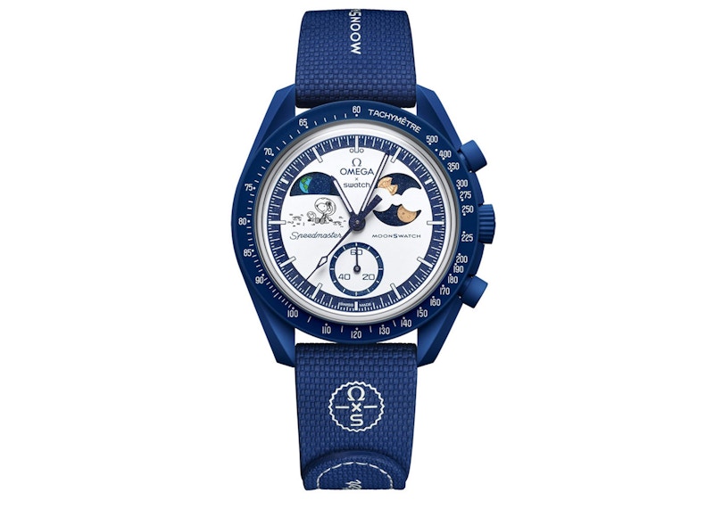 Swatch x Omega Bioceramic Moonswatch Mission To Earthphase Snoopy