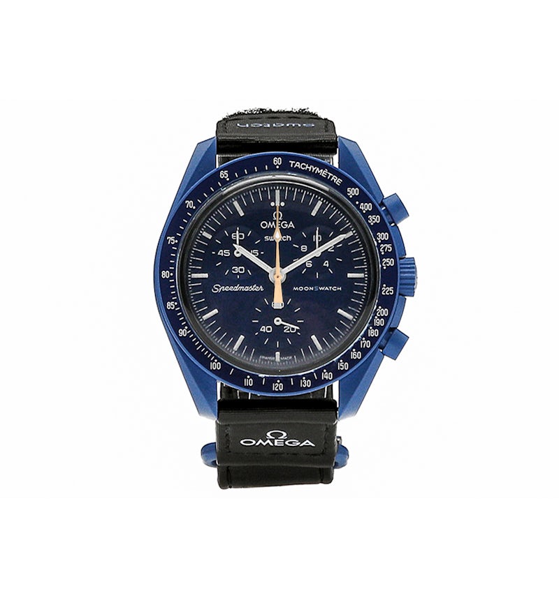 Swatch x Omega Bioceramic Moonswatch Mission to Neptune Moonshine