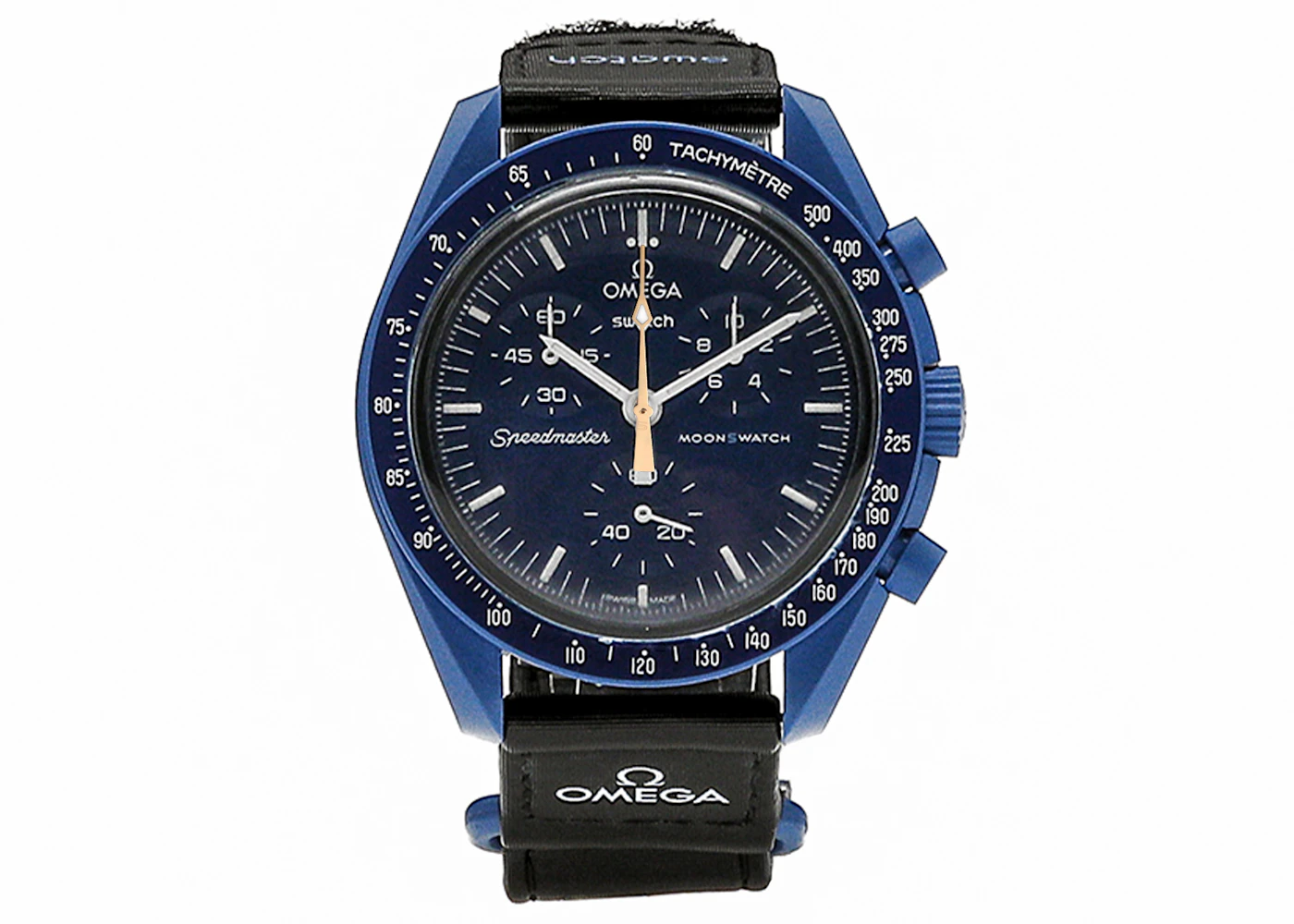 Swatch x Omega Bioceramic Moonswatch Mission to Neptune Moonshine Gold ...