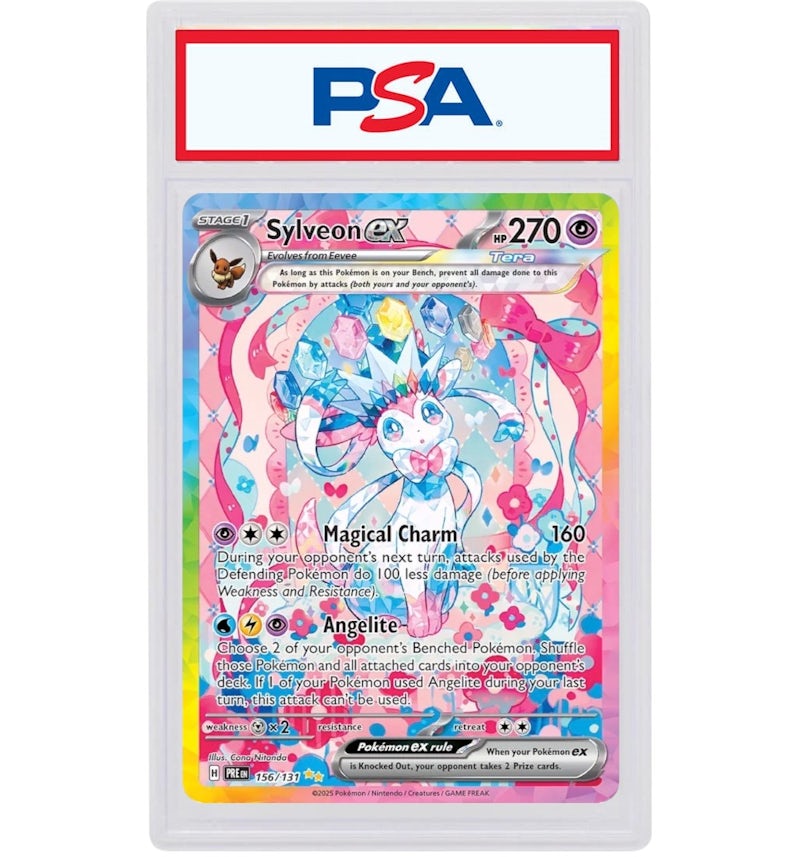 Sylveon ex 2025 Pokmon Scarlet & Violet Prismatic Evolutions Special Illustration Rare 156/131 (PSA or BGS Graded) - 2025 - US Sylveon ex 2025 Pokmon Scarlet & Violet Prismatic Evolutions Special Illustration Rare 156/131 (PSA or BGS Graded) - 2025 - US