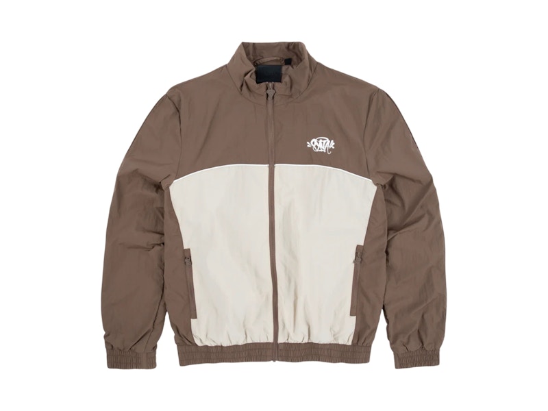Syna World Logo Shell Track Jacket Brown/Beige