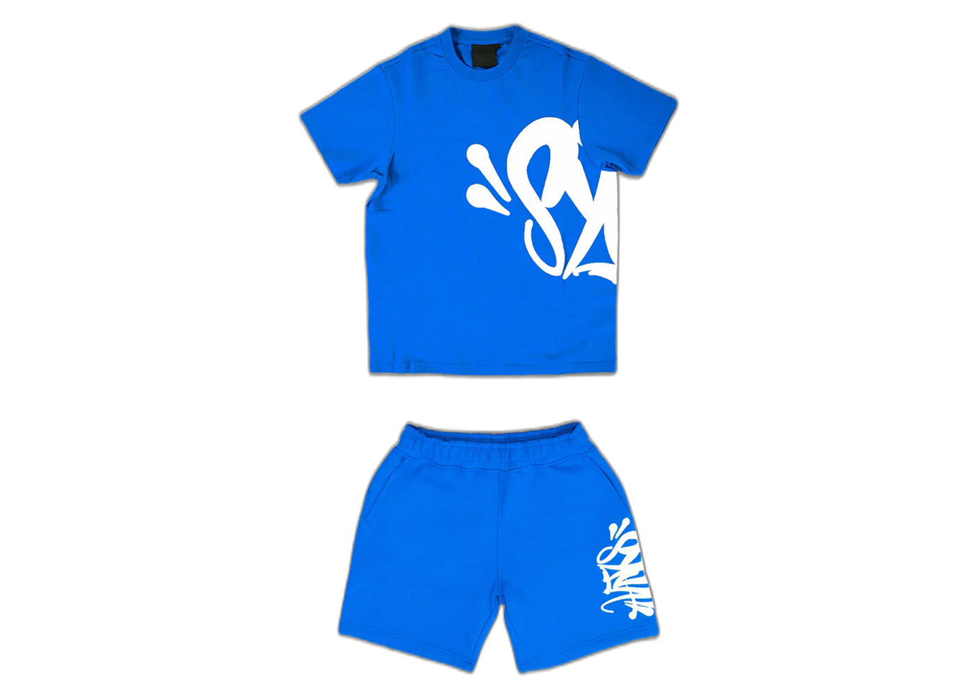 Syna World Syna Logo T-shirt/Short Set Blue Men's - FW23 - US