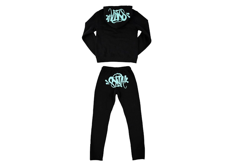 Syna World Syna Logo Tracksuit Black/Blue Men's - FW23 - US