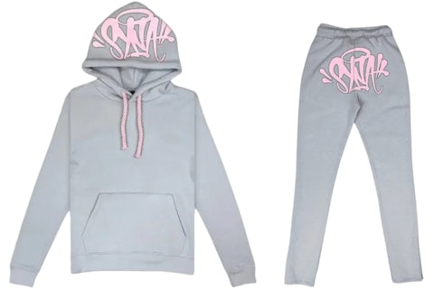 Syna World Syna Logo Tracksuit Grey/Pink Men's SS25 GB
