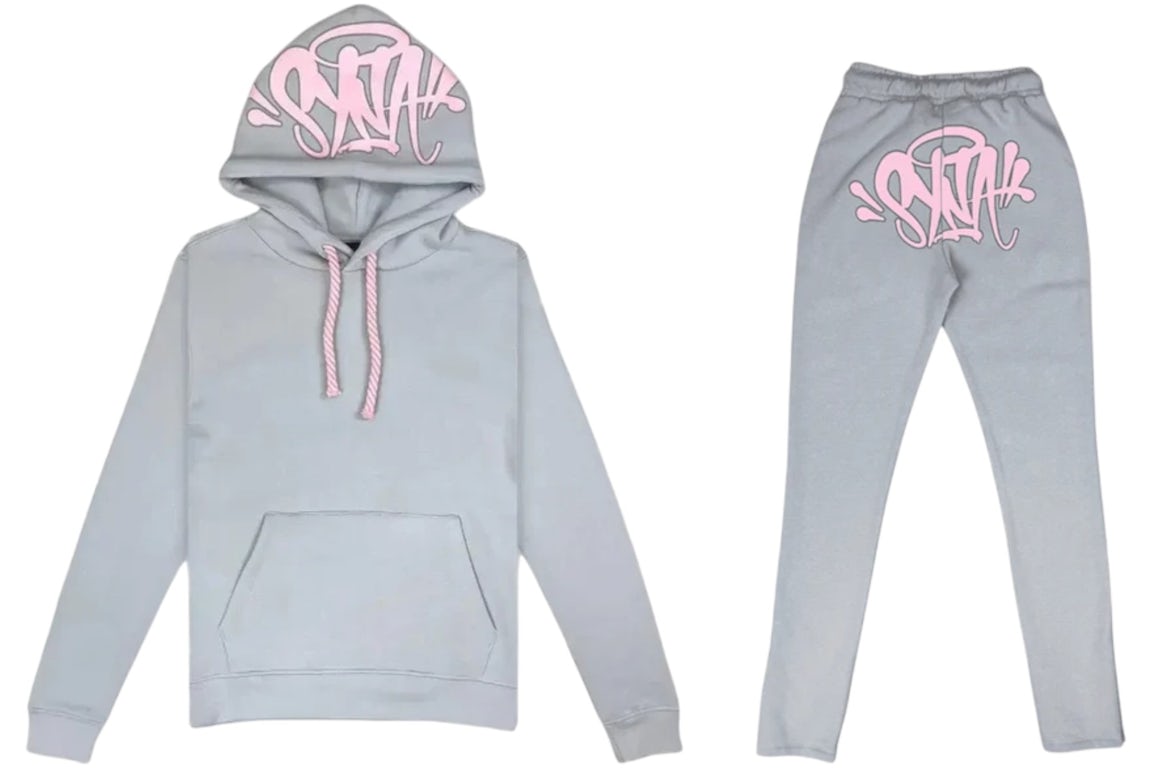 Syna World Syna Logo Tracksuit Grey/Pink Men's - SS25 - US