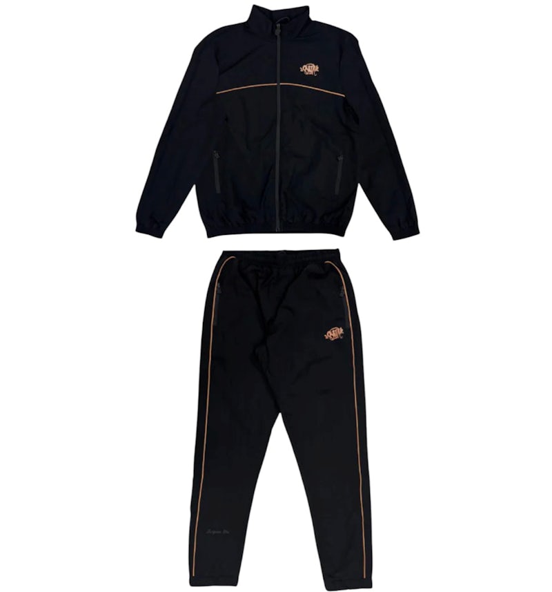 Syna World x CRG Shell Tracksuit Black/Rose Gold Men's - SS25 - US Syna World x CRG Shell Tracksuit Black/Rose Gold Men's - SS25 - US