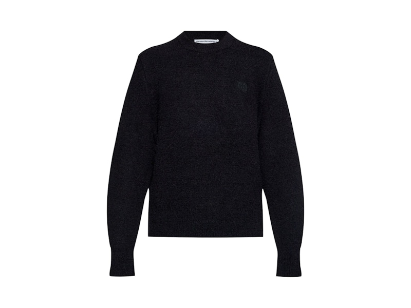T by Alexander Wang Embroidered Logo Relaxed Crewneck