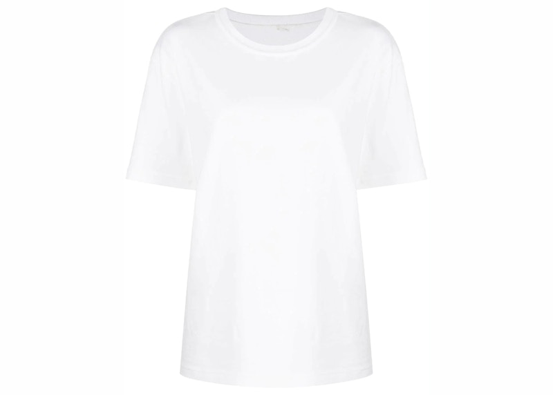 Pre-owned Alexander Wang T Women's T By Alexander Wang Eshort Sleeveential Jersey Puff Logo Short Sleeve Tee Shirt In White