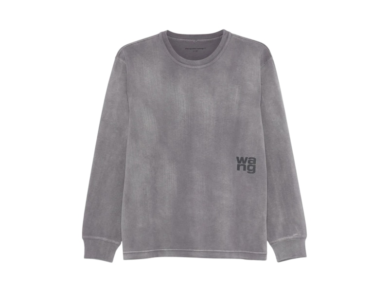 T by Alexander Wang Essential Puff Logo Jersey Long Sleeve T by Alexander Wang Essential Puff Logo Jersey Long Sleeve