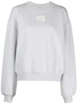 Alexander wang corduroy cap sleeve hoodie & shorts heather grey SET size XS