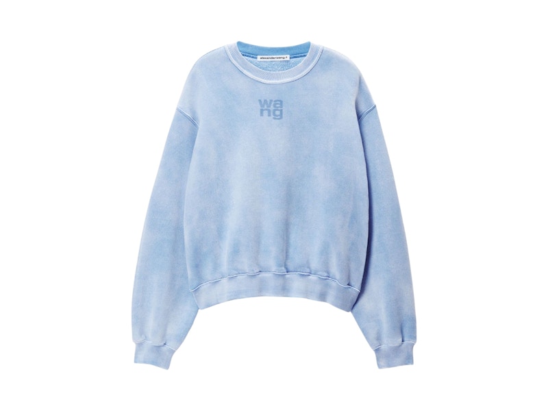 T by Alexander Wang Essential Terry Crew W/ Puff Paint Logo 