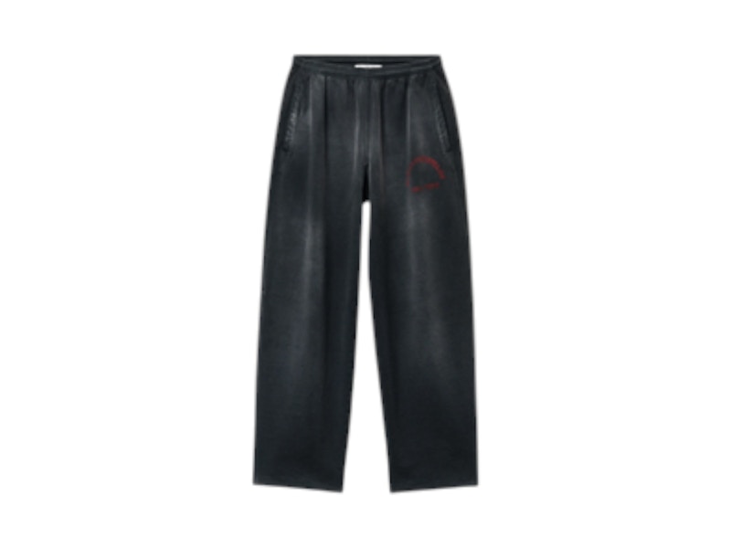 Pre-owned Alexander Wang T Women's T By Alexander Wang Graphic Articulated Leg Sweatpants In Clear Silver Gradient