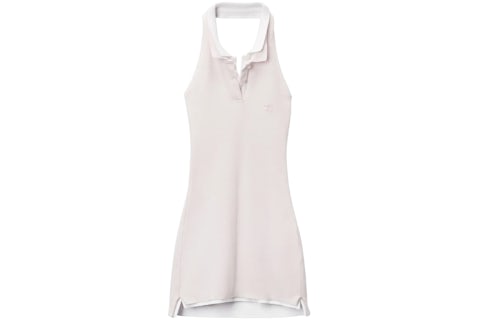 T by Alexander Wang Layered Polo Mini Halter Dress Pink/White - SS25 - US T by Alexander Wang Layered Polo Mini Halter Dress Pink/White - SS25 - US