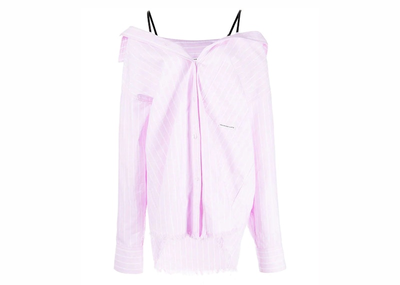 light pink off the shoulder shirt