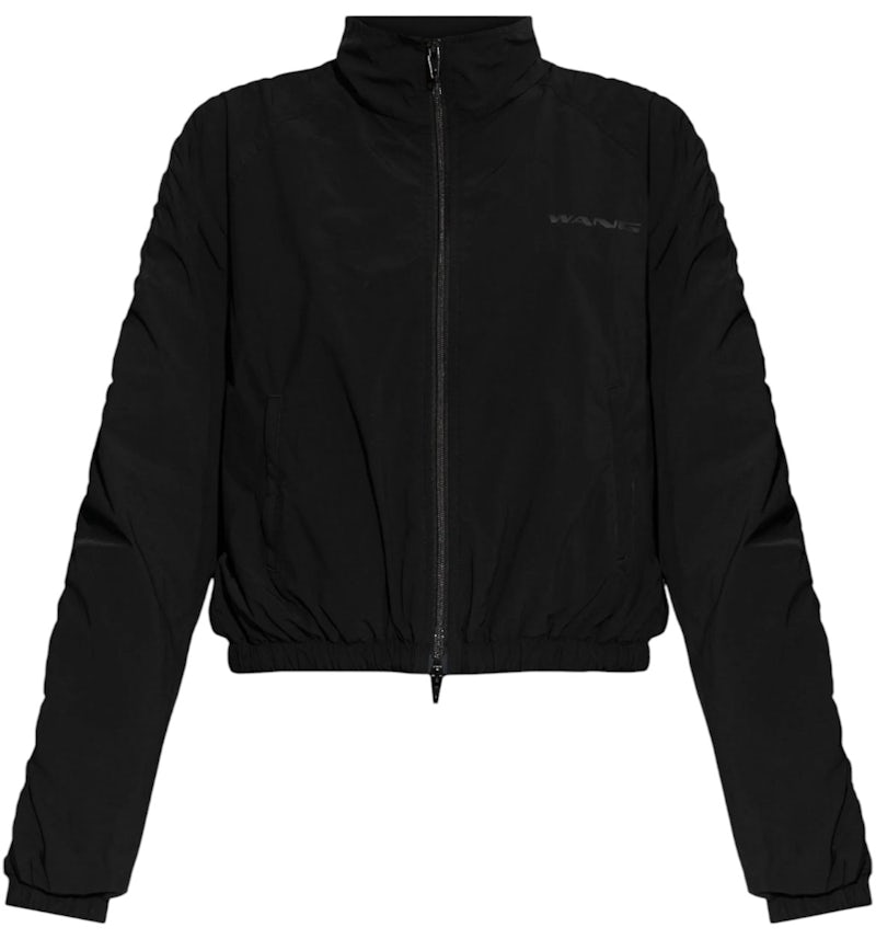 T by Alexander Wang Ruched Seam Track Jacket Black US