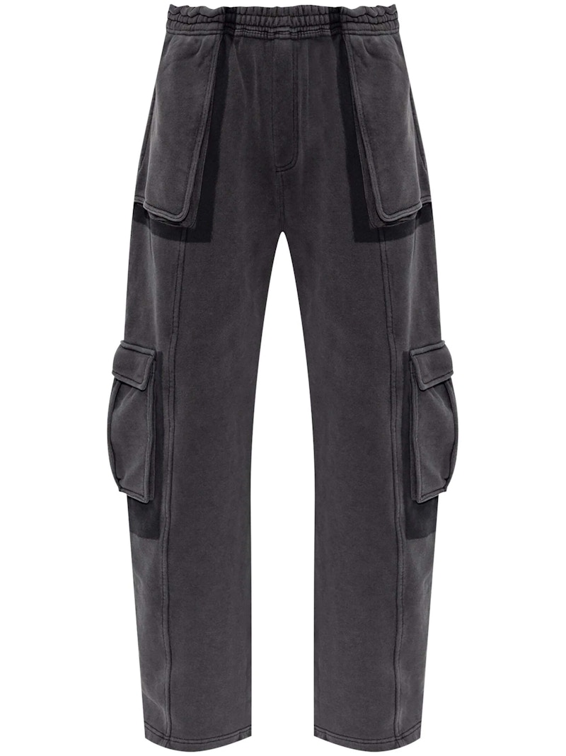 Pre-owned Alexander Wang T Women's T By Alexander Wang Shadow Pocket Cargo Sweatpant In Washed Shadow