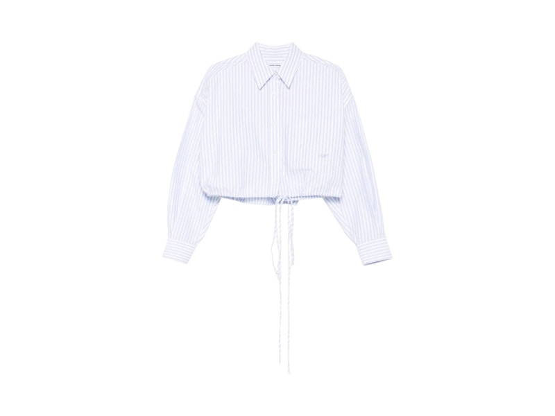 Pre-owned Alexander Wang T Women's T By Alexander Wang Wrap Shirt In Blue/pink In Multi