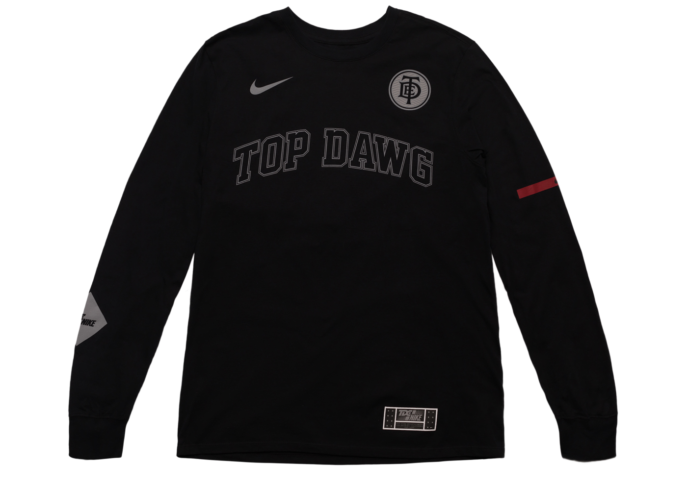 TDE x Nike Top Dawg Arc Long Sleeve TDE Black メンズ - SS18 - JP