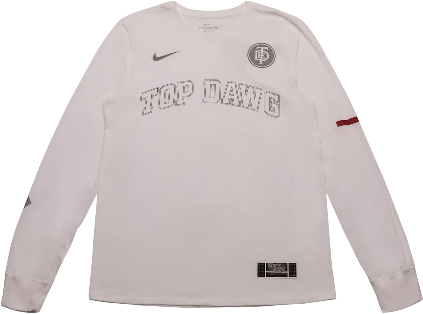 Nieuwheid pik Neuken TDE x Nike Top Dawg Arc Long Sleeve TDE White - SS18 Men's - US