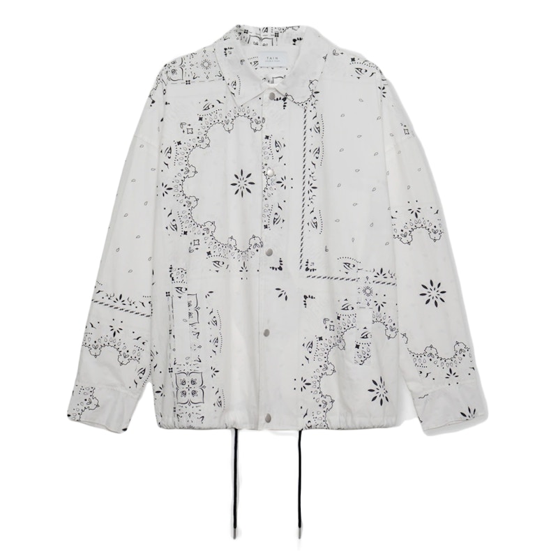 Tain Double Push Paisley Coach Shirt Off White Men