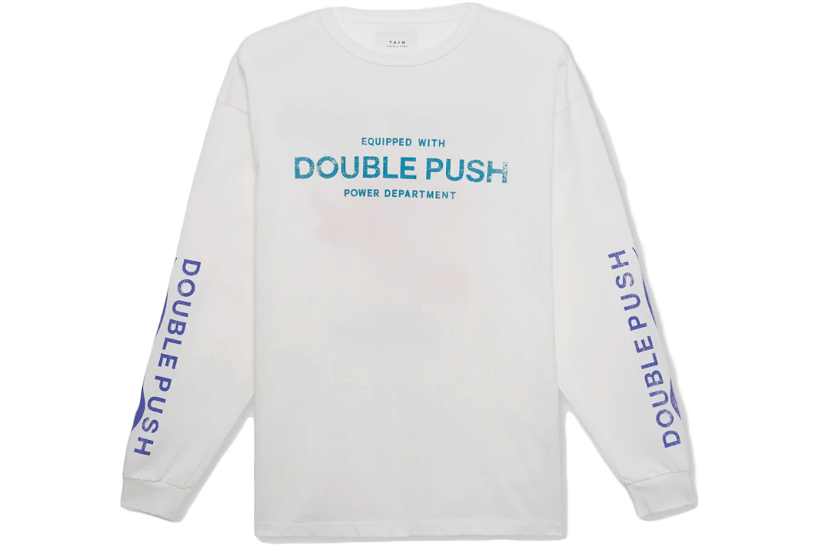 Tain Double Push Power Department Reversible L/S T-Shirt White
