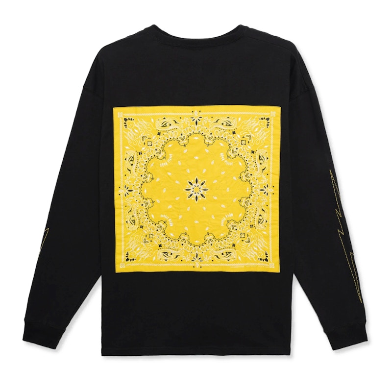 Tain Double Push Tain Bandana Reversible L/S T-Shirt Black - SS22