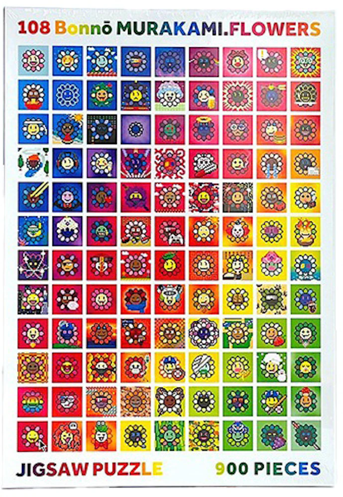 Takashi Murakami 108 Bonno Flowers Puzzle (900 Pieces) - US