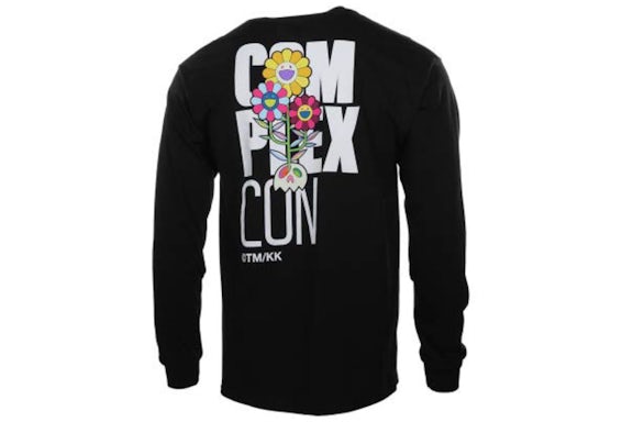 Takashi Murakami ComplexCon 19 Flower L/S Camiseta Negro