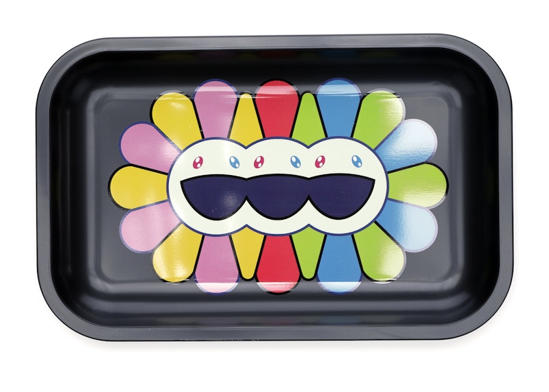 Takashi Murakami ComplexCon Mutated Flower Metal Tray Black - FW19