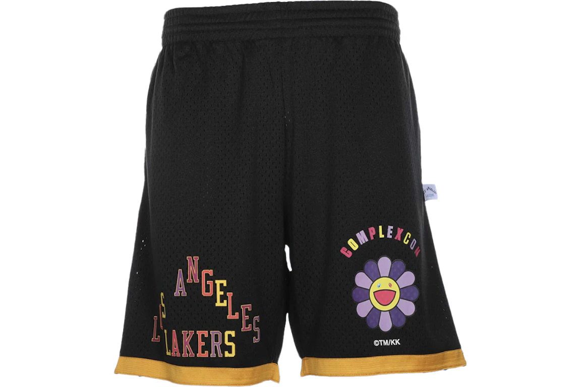 Takashi Murakami ComplexCon x LA Lakers M&N Basketball Shorts Black