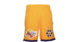 Takashi Murakami ComplexCon x LA Lakers M&N Basketball Shorts Yellow