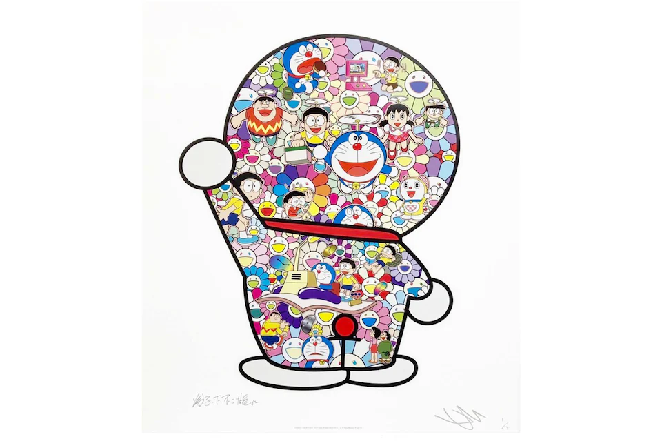 Takashi Murakami Doraemon Time with friends Print (Signed, Edition of 300)