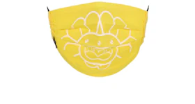 Takashi Murakami Doubleface Flower Face Mask Lemon Yellow/White