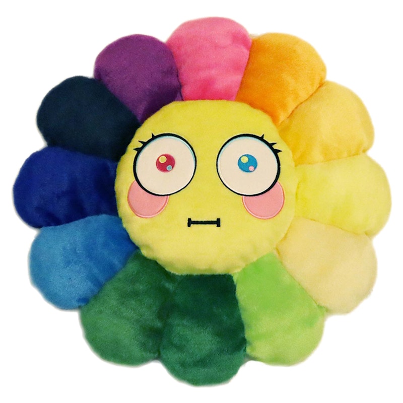 Takashi Murakami Flower Emoji Plush 4 60CM Rainbow/Yellow - FW21 - US