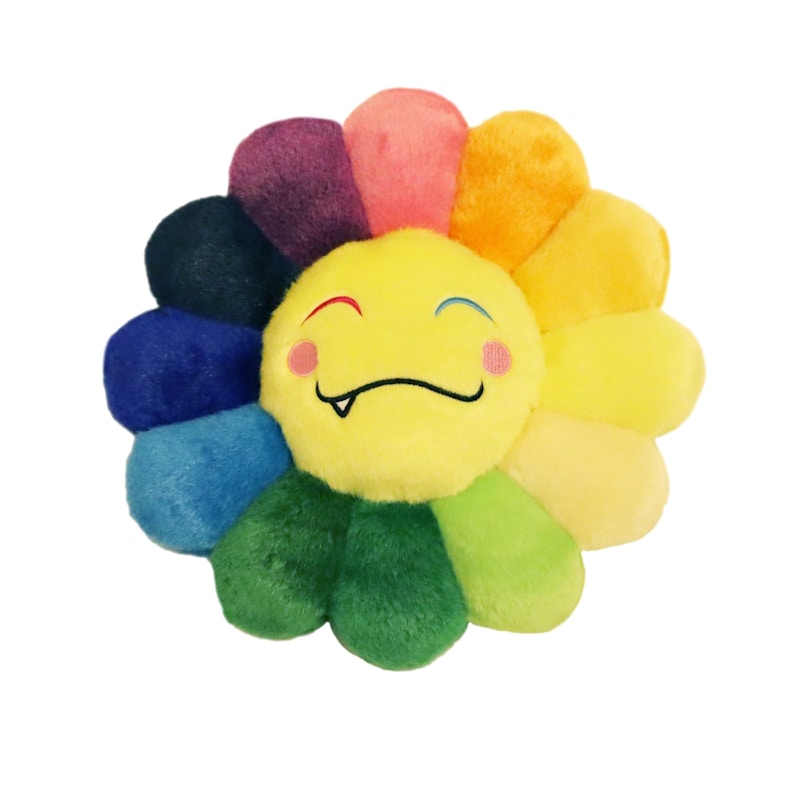 Takashi Murakami Flower Emoji Plush 5 30CM Rainbow/Yellow - FW21