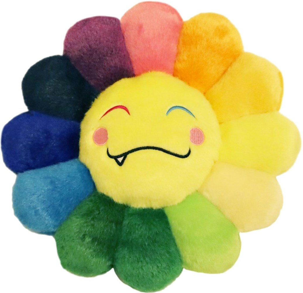 Takashi Murakami Flower Emoji Plush 5 30CM Rainbow/Yellow - FW21