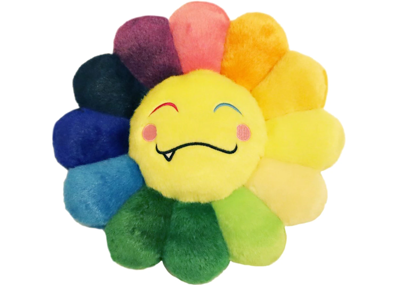 Takashi Murakami Flower Emoji Plush 5 30CM Rainbow/Yellow - FW21