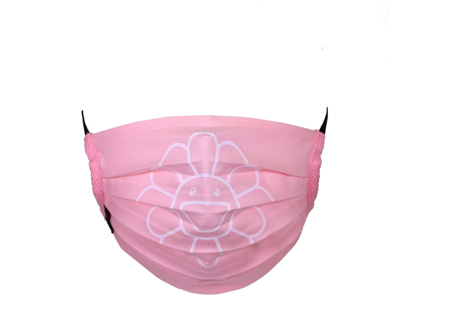 Takashi Murakami Flower Face Mask Pink/White