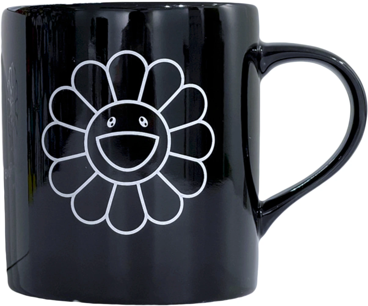 Takashi Murakami - Black Flower Logo Mug - Perrotin PARIS