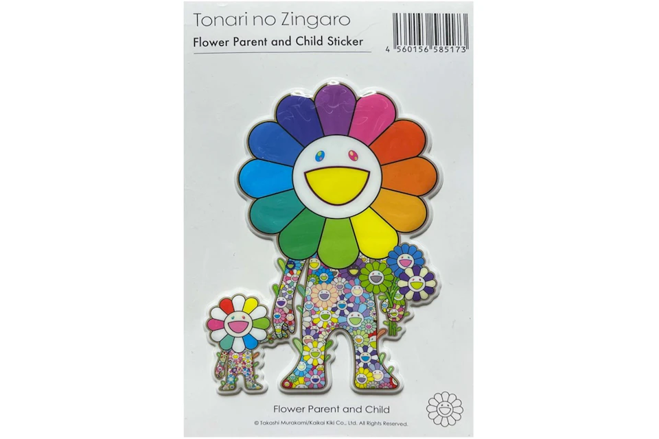 Takashi Murakami Flower Parent and Child A Bubblingly Sticker