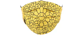 Takashi Murakami Flower Pattern Face Mask Lemon Yellow/Black