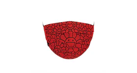 Takashi Murakami Flower Pattern Face Mask Red/Black