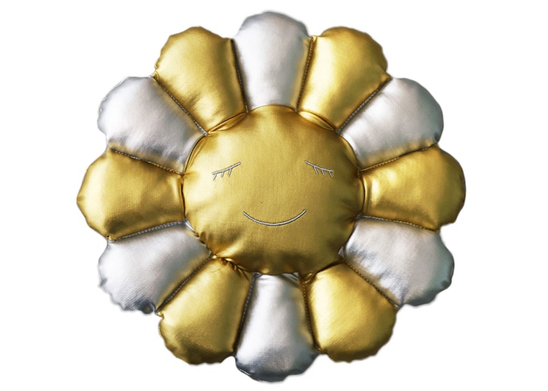 Takashi Murakami Flower Plush 30cm Silver/Gold - FW22 - US