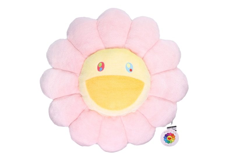 murakami flower pillow pink