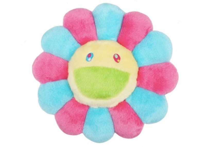 Takashi Murakami Flower Plush 1M Light Blue/Pink/ Light Yellow - JP