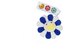 Takashi Murakami Flower Plush Pin Blue/White