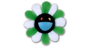 Takashi Murakami Flower Plush Pin Green/White
