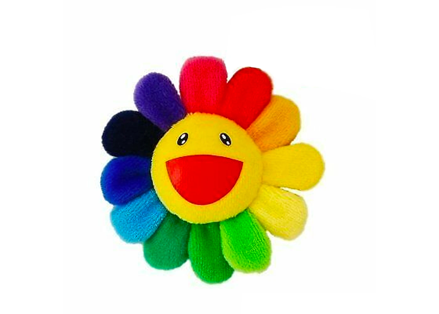 Takashi Murakami Flower Plush Pin Rainbow/Yellow US