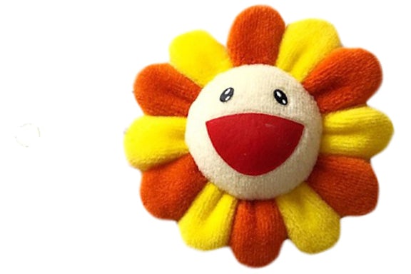 Takashi Murakami Blume Plüschnadel Gelb/Orange