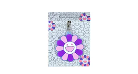 Takashi Murakami Flower Rubber Keyring Clear/Pink/Purple